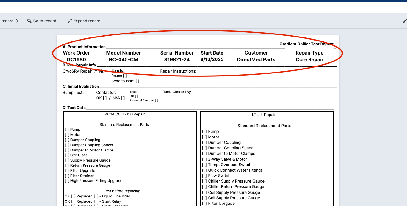 ch test paperwork image
