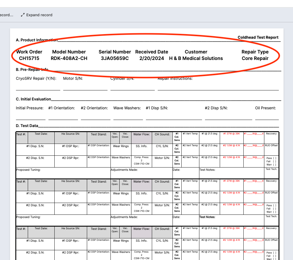 ch test paperwork image