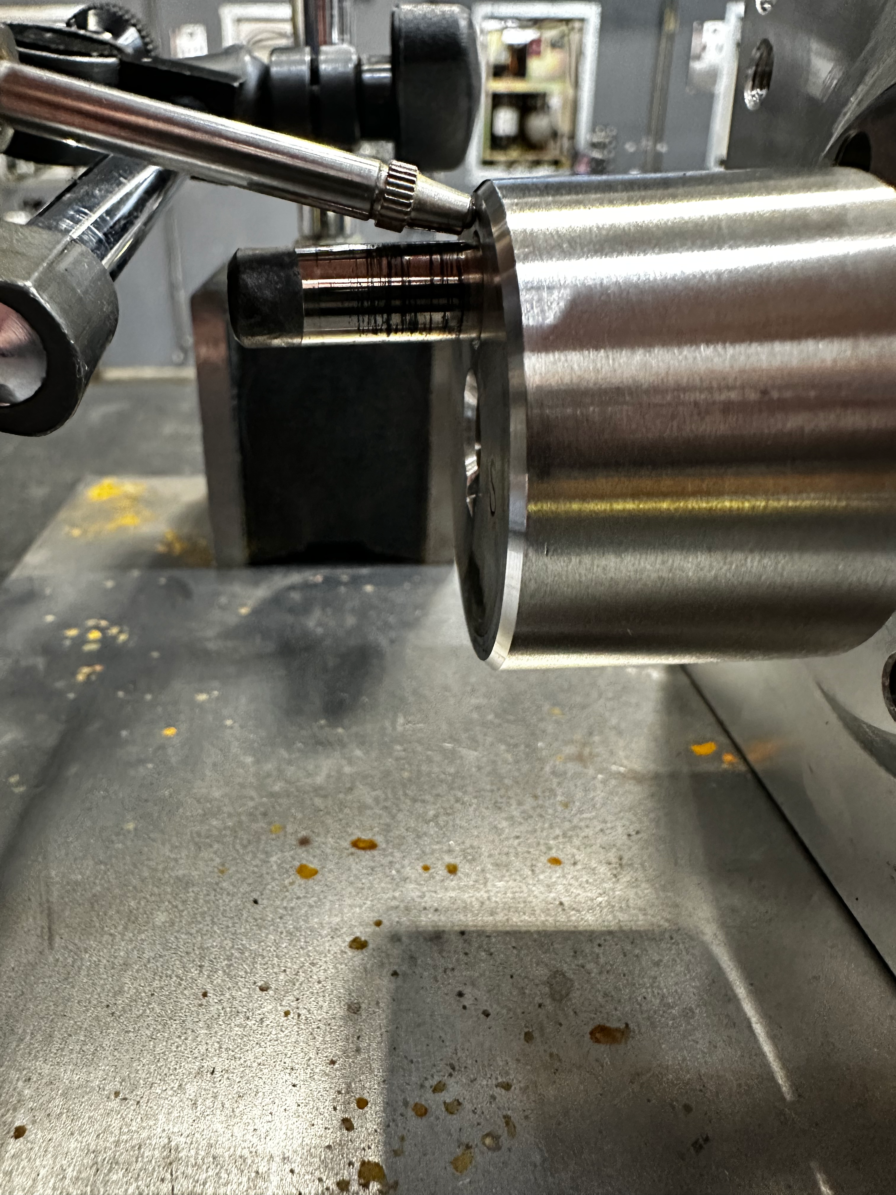 arm clear of pin