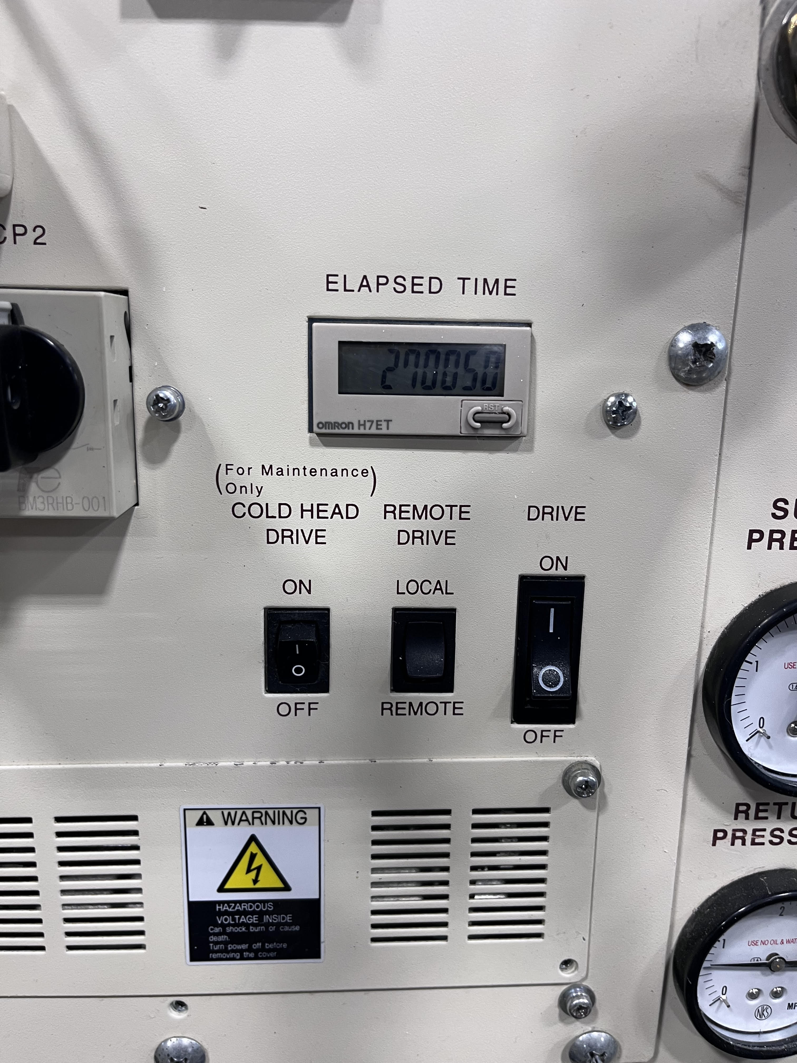 Hour Meter (HM) Elapsed Time Meter