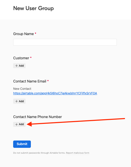 User Group Phone