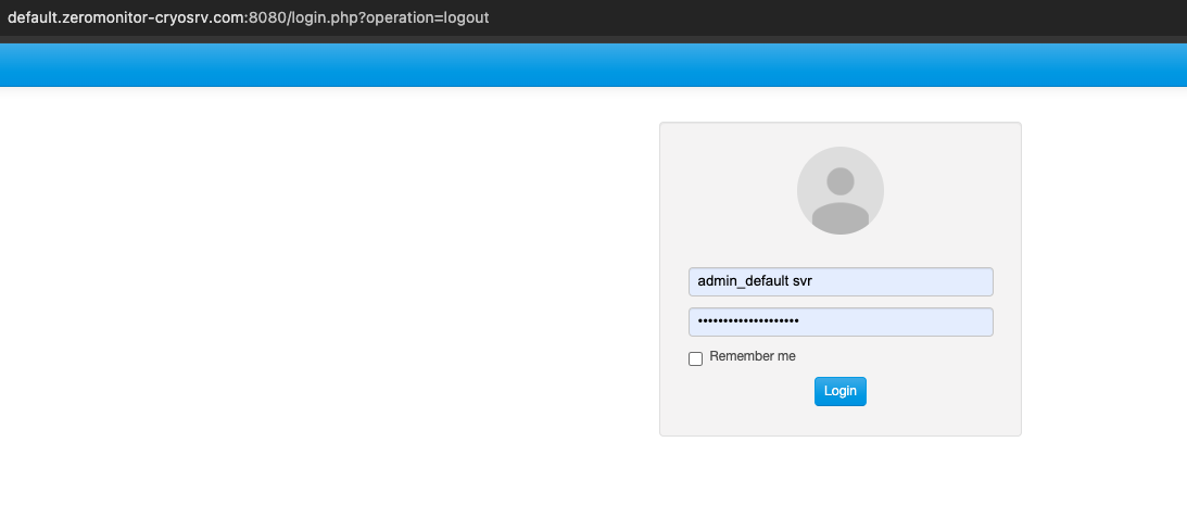 Login Screen